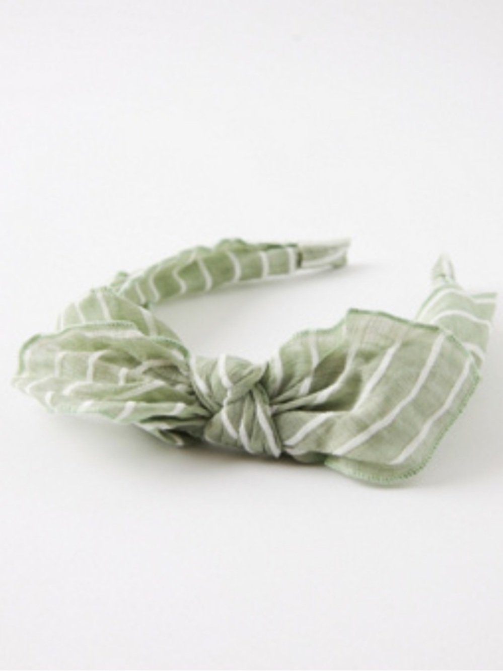 NWT! Anthropologie Andi Bow Headband Mint Green Stripe